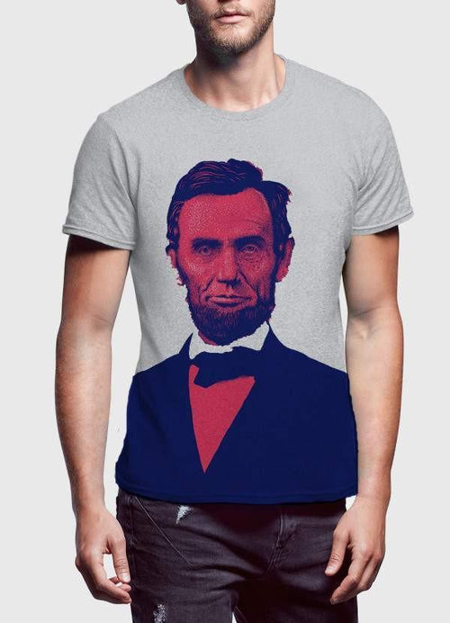 Abraham Lincoln Pop Art Graphic T-Shirt – Retro Presidential Tee